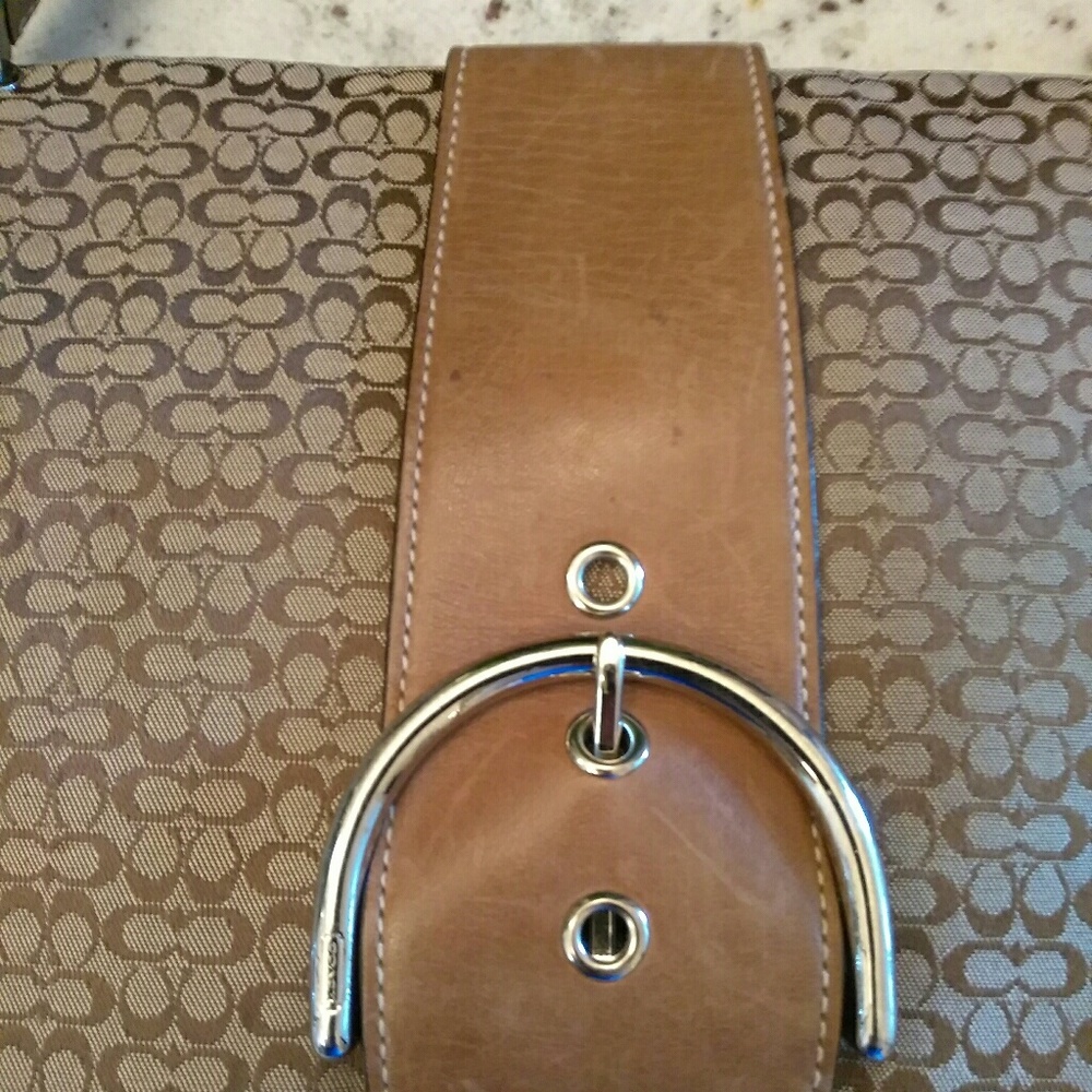 Authentic Coach Mini Monogram Canvas Satchel - image 4